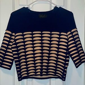 Crop Pink/Blue Sweater